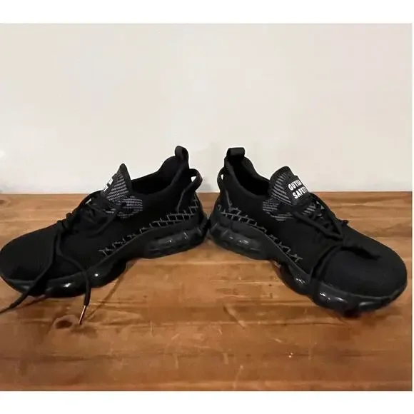 Steel Toe Safety Sneakers Black Knit Work Shoes NWOT EU 36–37 US Mens 5 - Picture 6 of 9